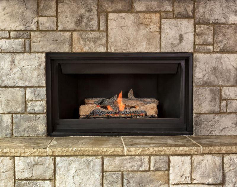Elegant Masonry Fireplace