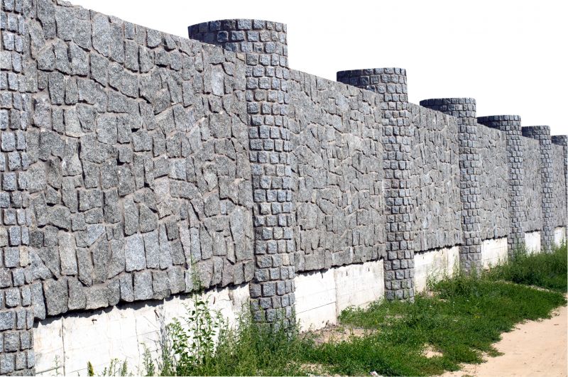 Repaired Stone Wall